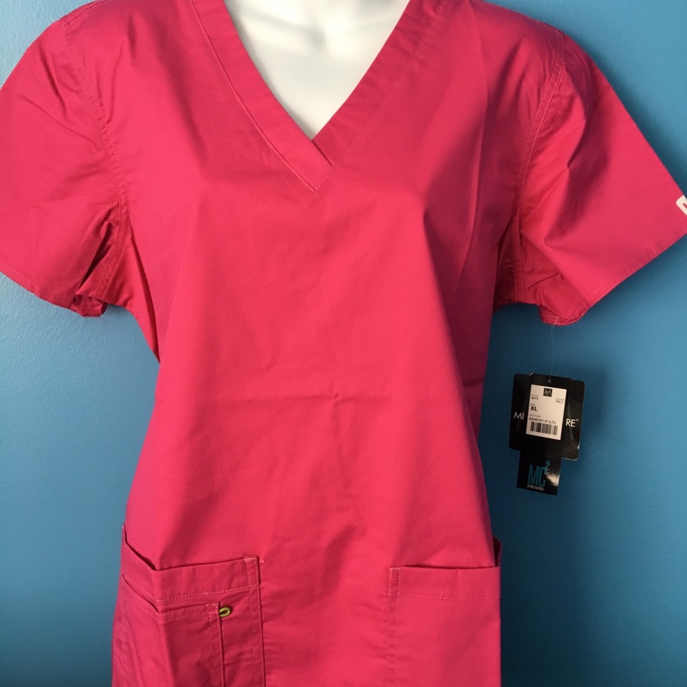 Med Couture - Pink Scrub Top NWT